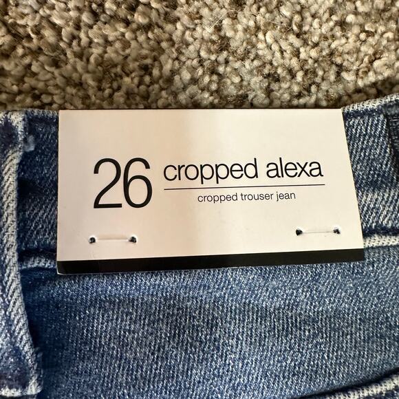 7 FOR ALL MANKIND Women's Cropped Alexa Size 26 In Dulce - Picture 8 of 16